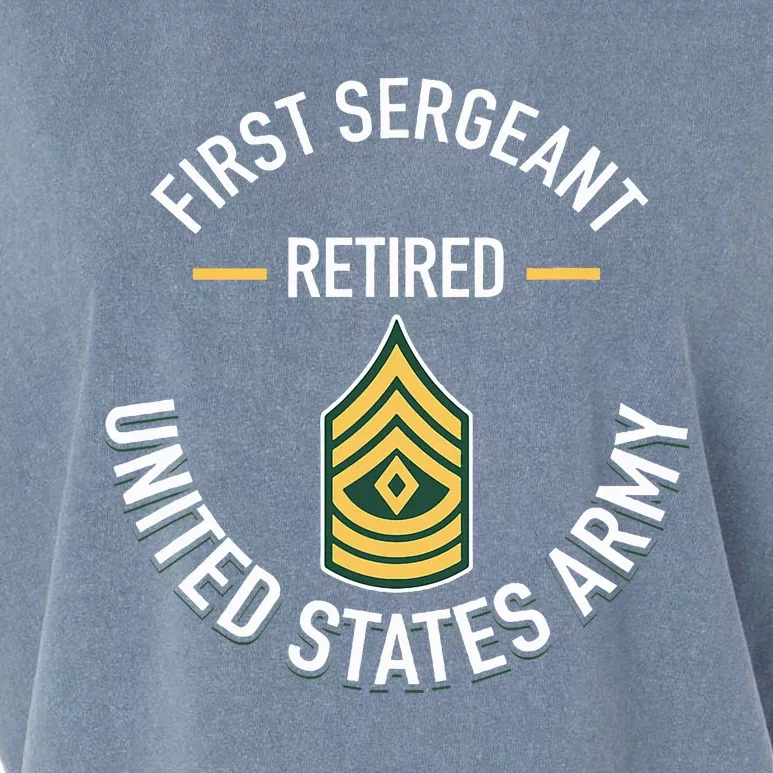 First Sergeant 1sg Retired Army Military Retirement Gifts Garment-Dyed Women's Muscle Tee