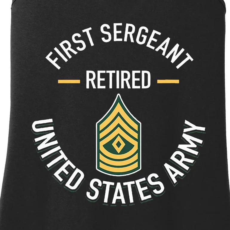 First Sergeant 1sg Retired Army Military Retirement Gifts Ladies Essential Tank