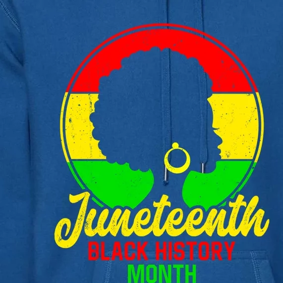 Freegiftish Since 1865 Juneteenth American Flag Black History Funny Gift Premium Hoodie