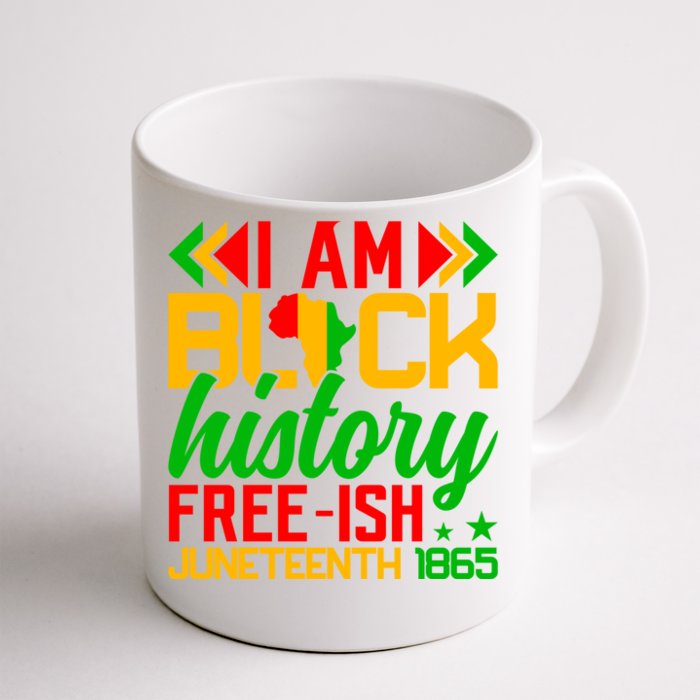 Freeish Since 1865 Junenth Independence Day Design Funny Gift Front & Back Coffee Mug