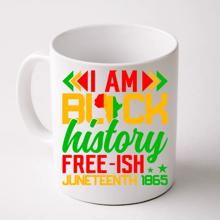 Freeish Since 1865 Junenth Independence Day Design Funny Gift Front & Back Coffee Mug