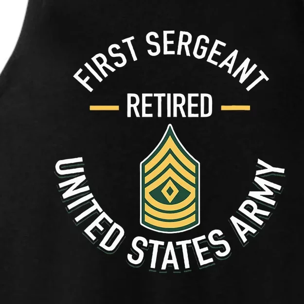 First Sergeant 1sg Retired Army Military Retirement Ladies Tri-Blend Wicking Tank