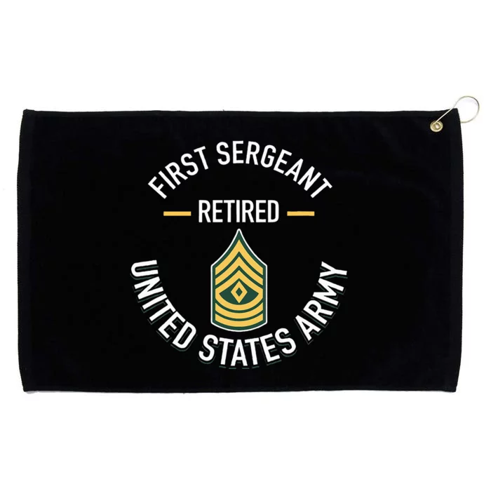 First Sergeant 1sg Retired Army Military Retirement Grommeted Golf Towel