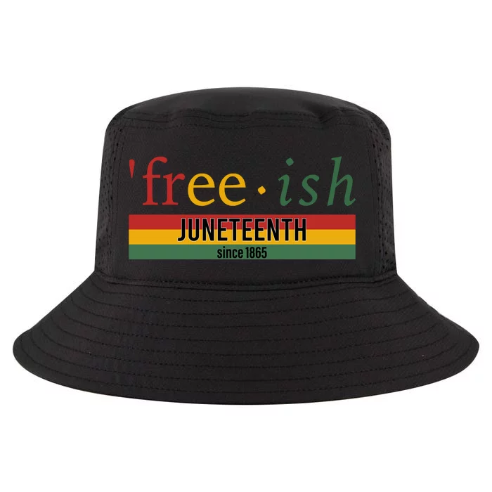 Freeish Since 1865 With Pan African Flag For Juneteenth Cool Comfort Performance Bucket Hat