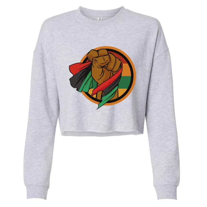 Freeish Since 1865 Juneteenth African American Freedom Meaningful Gift Cropped Pullover Crew