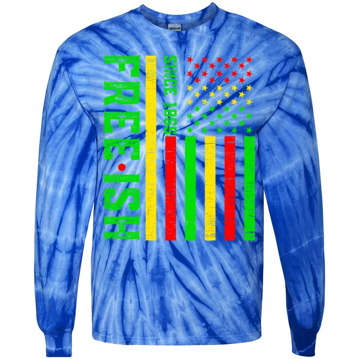 Freegiftish Since 1865 Juneteenth Black History Month Gift Tie-Dye Long Sleeve Shirt