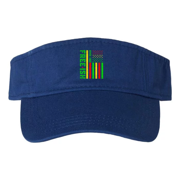 Freegiftish Since 1865 Juneteenth Black History Month Gift Valucap Bio-Washed Visor