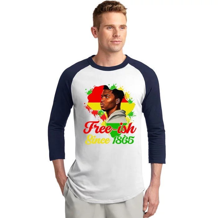 Freegiftish Since 1865 Black Juneteenth Celebrating 1865 Gift Baseball Sleeve Shirt