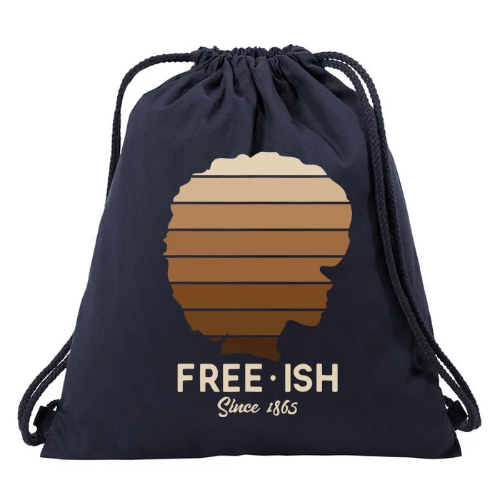 Freeish Since 1865 Melanin for African Wo Gift Drawstring Bag