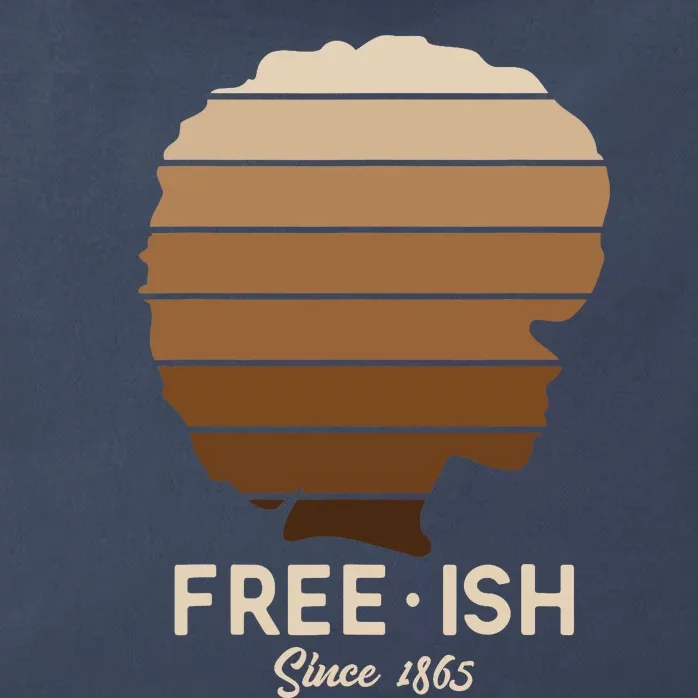 Freeish Since 1865 Melanin for African Wo Gift Zip Tote Bag