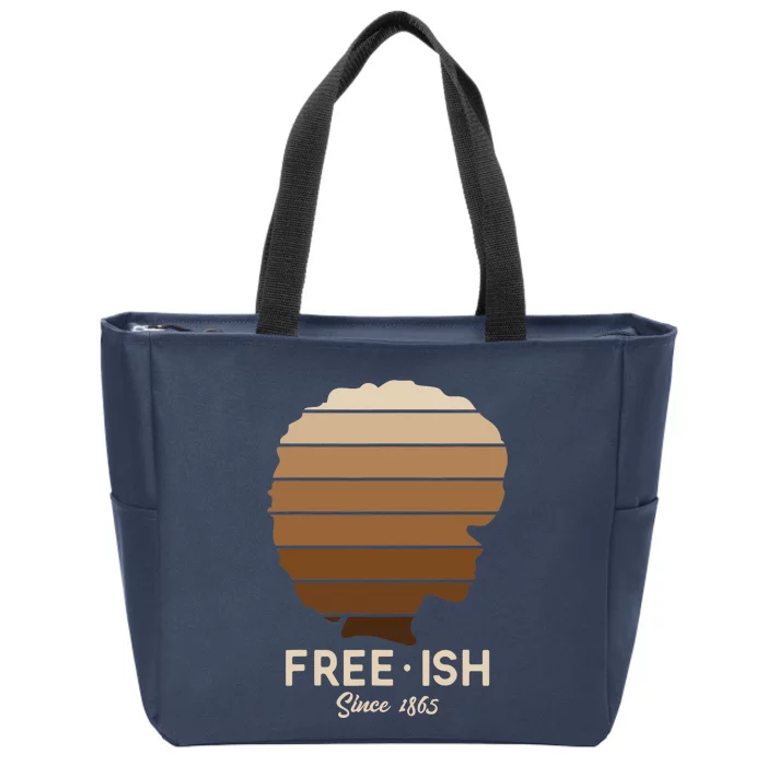 Freeish Since 1865 Melanin for African Wo Gift Zip Tote Bag