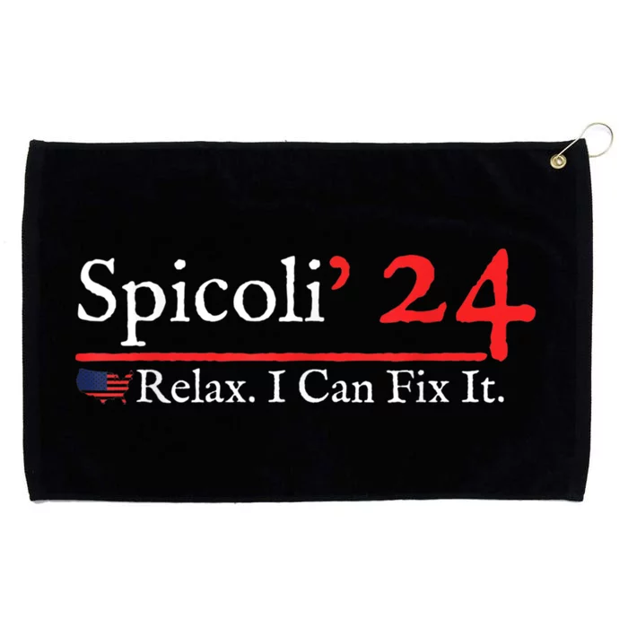 Funny Distressed Spicoli 24 Spicoli 2024 relax I can fix it Grommeted Golf Towel