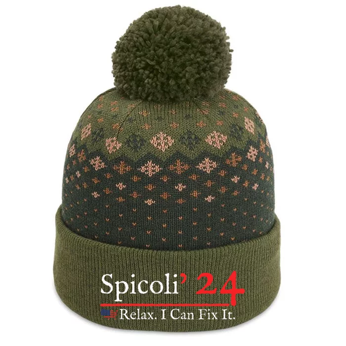 Funny Spicoli 24 Spicoli 2024 Relax I Can Fix It The Baniff Cuffed Pom Beanie