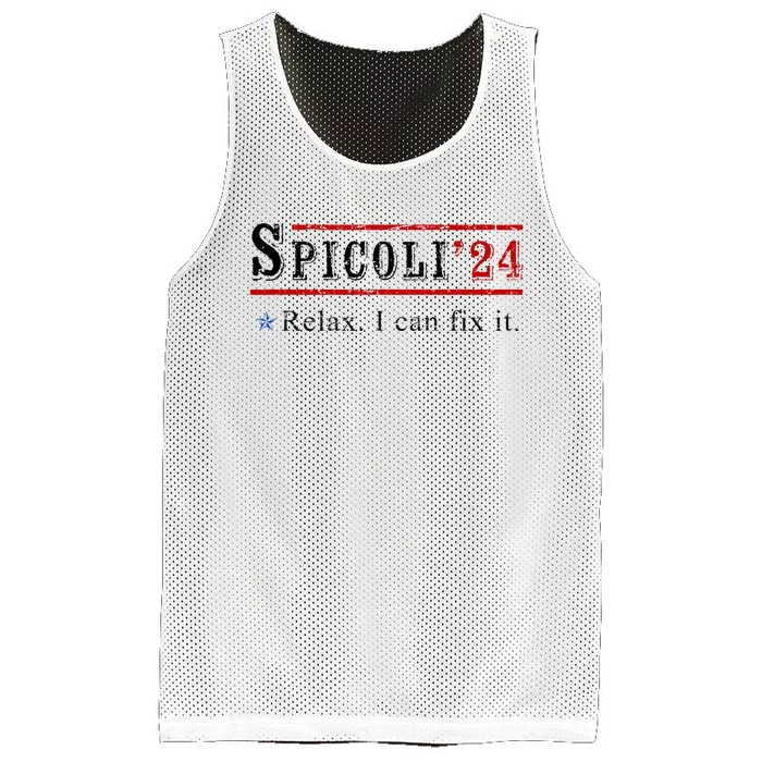 Funny Spicoli 24 Spicoli 2024 Relax I Can Fix It Vintage Mesh Reversible Basketball Jersey Tank