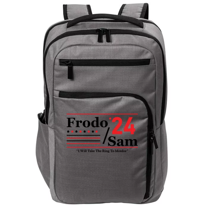 Frodo Sam 2024 I Will Take The Ring To Mordor Funny Impact Tech Backpack