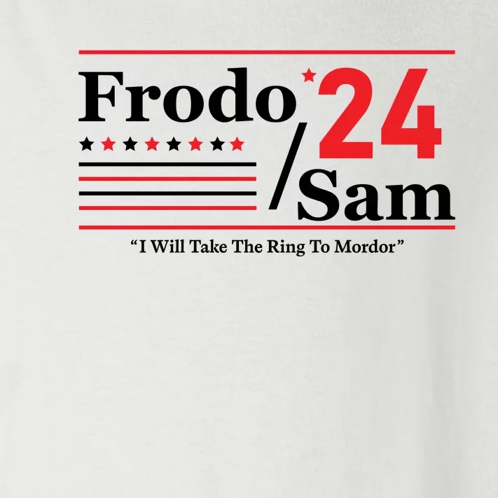 Frodo Sam 2024 I Will Take The Ring To Mordor Funny Toddler Long Sleeve Shirt