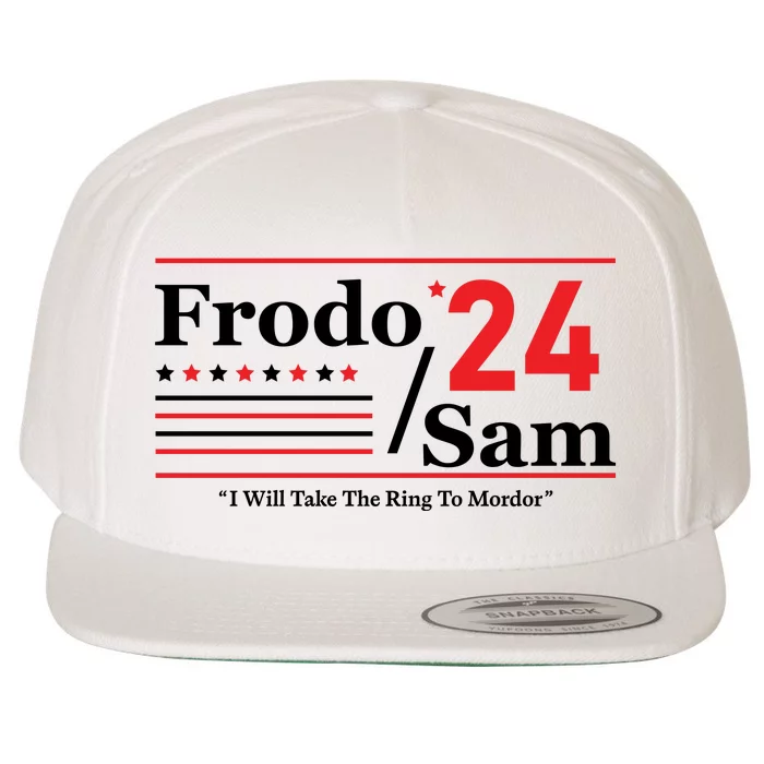 Frodo Sam 2024 I Will Take The Ring To Mordor Funny Wool Snapback Cap