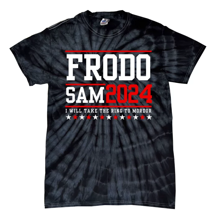 Frodo Sam 2024 I Will Take The Ring To Mordor Tie-Dye T-Shirt