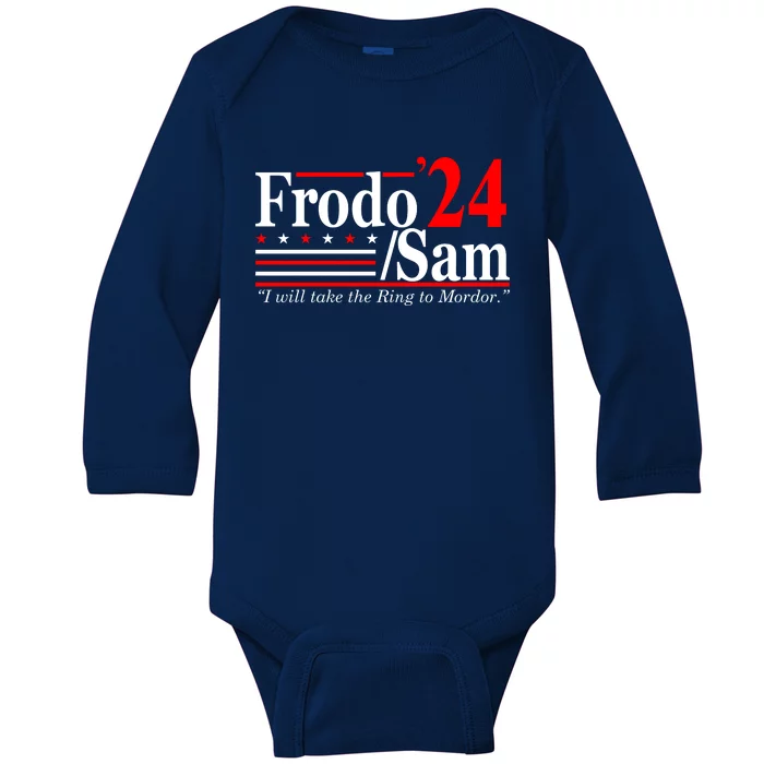 Frodo Sam 2024 Funny Movie Quote Baby Long Sleeve Bodysuit