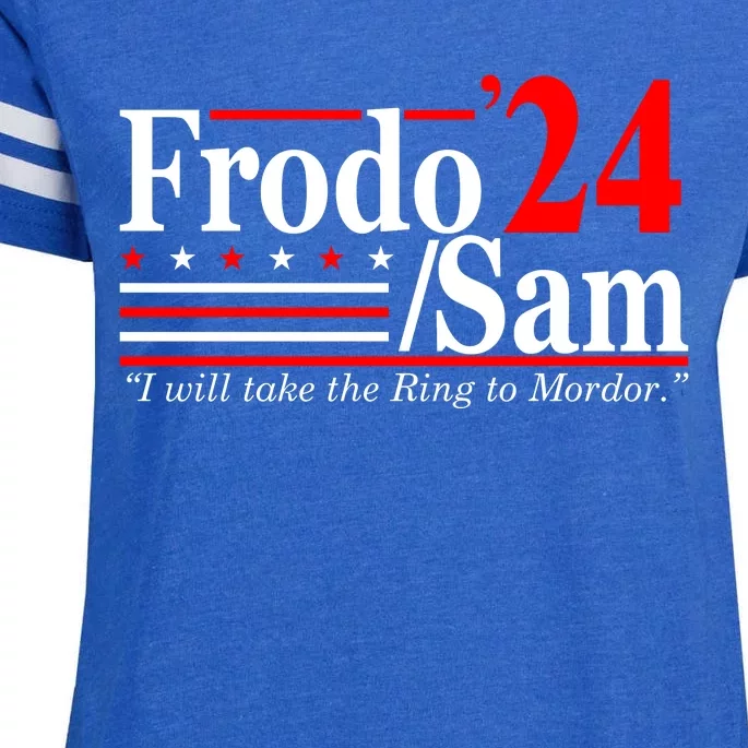 Frodo Sam 2024 Funny Movie Quote Enza Ladies Jersey Football T-Shirt