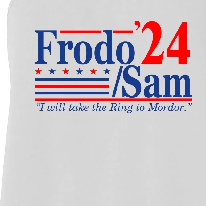 Frodo Sam 2024 I Will Take The Ring To Mordor Funny Women's Racerback Tank