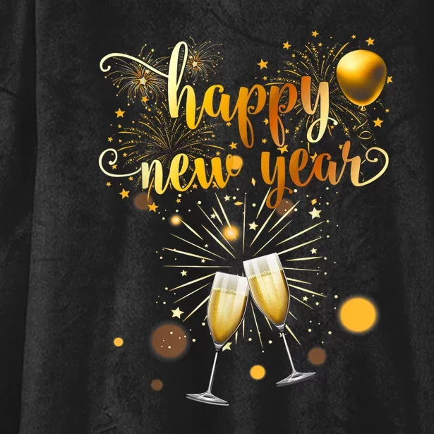 Fireworks Supplies 2025 New Years Eve Party Happy New Year Gift Hooded Wearable Blanket