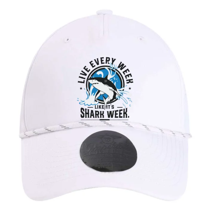 Funny Shark 2024 Week Guess What Week Is It Shark Lover Gift Performance The Dyno Cap