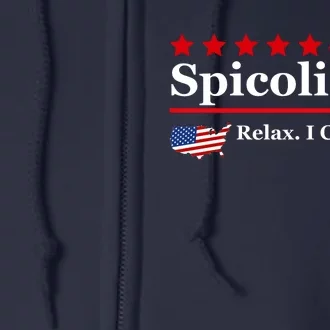 Funny Spicoli 24, Spicoli 2024 Relax I Can Fix It Full Zip Hoodie