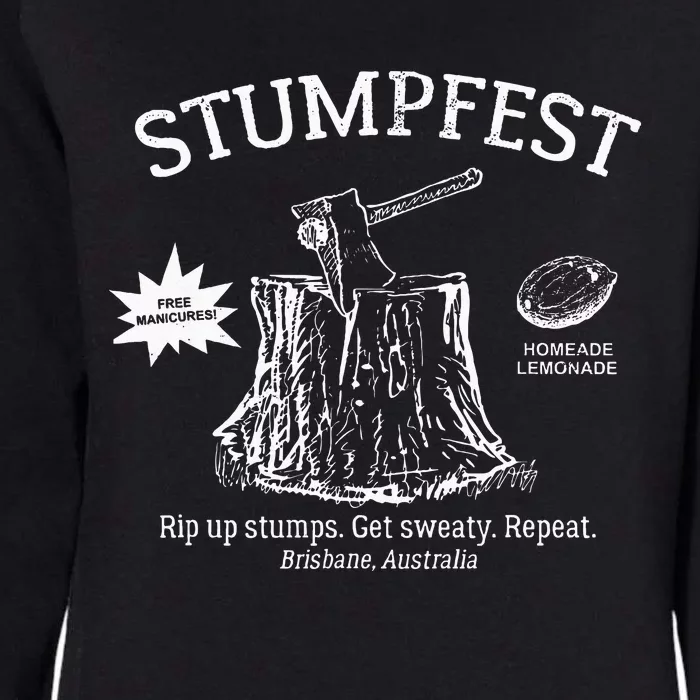 Funny Stumpfest 2023 Brisbane Get Sweaty Womens California Wash Sweatshirt