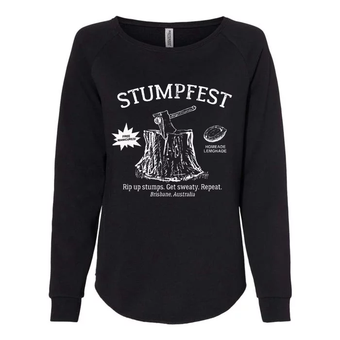 Funny Stumpfest 2023 Brisbane Get Sweaty Womens California Wash Sweatshirt