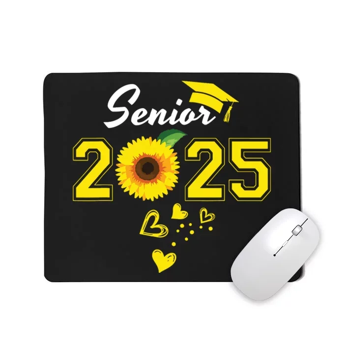 Funny Senior 2025 Funny Graduation Sunflower Class Of 2025 Mousepad