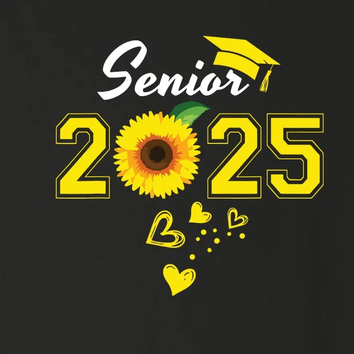 Funny Senior 2025 Funny Graduation Sunflower Class Of 2025 Toddler Long Sleeve Shirt