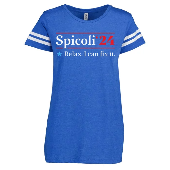 Funny Spicoli 24 Spicoli 2024 Relax I Can Fix It Vintage Enza Ladies Jersey Football T-Shirt