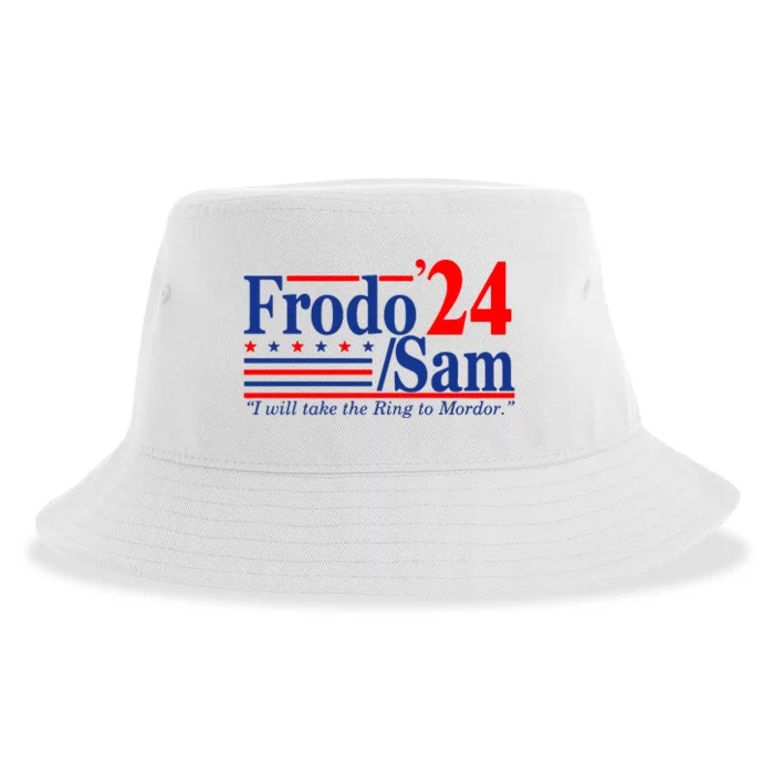 Frodo Sam 2024 Funny Movie Quote Sustainable Bucket Hat