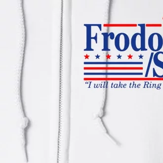 Frodo Sam 2024 Funny Movie Quote Full Zip Hoodie