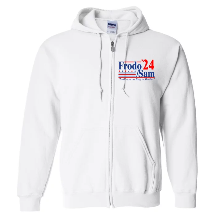 Frodo Sam 2024 Funny Movie Quote Full Zip Hoodie