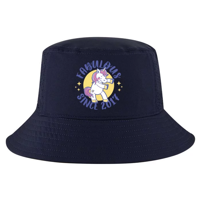 Fabulous Since 2017 Unicorn Cute Birthday Cool Comfort Performance Bucket Hat