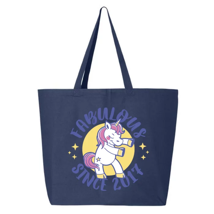 Fabulous Since 2017 Unicorn Cute Birthday 25L Jumbo Tote