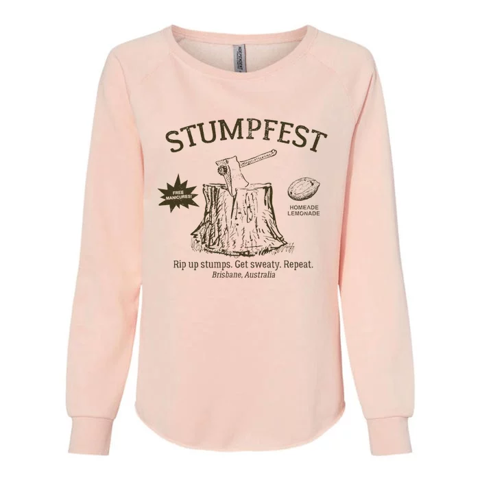 Funny Stumpfest 2023 Brisbane Get Sweaty Womens California Wash Sweatshirt