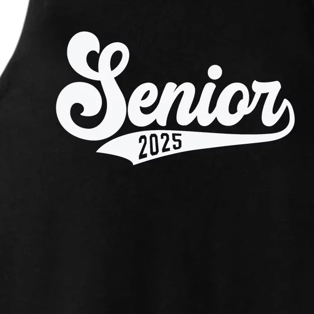 Funny Senior 2025 Ladies Tri-Blend Wicking Tank