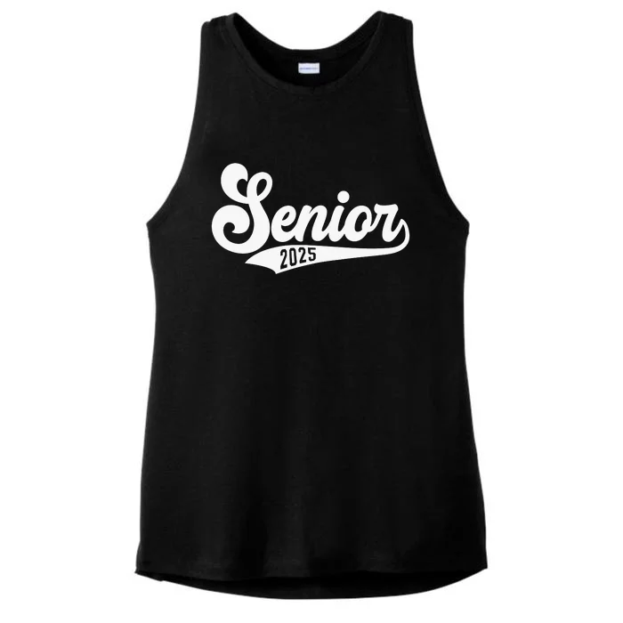 Funny Senior 2025 Ladies Tri-Blend Wicking Tank