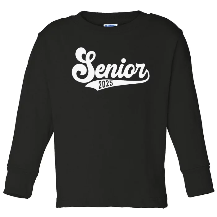 Funny Senior 2025 Toddler Long Sleeve Shirt