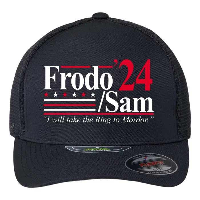 Frodo Sam 2024 I Will Take The Ring To Mordor Flexfit Unipanel Trucker Cap