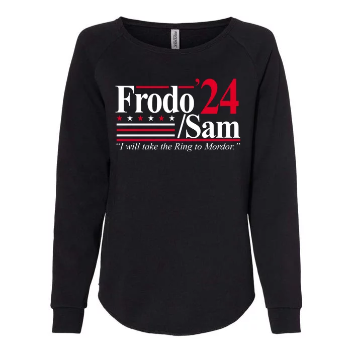 Frodo Sam 2024 I Will Take The Ring To Mordor Womens California Wash Sweatshirt