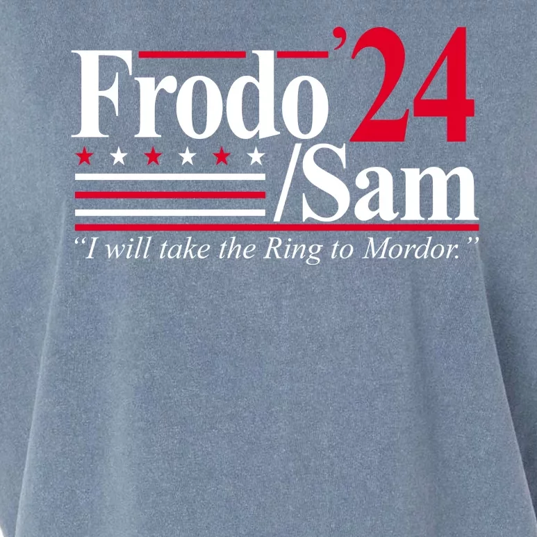 Frodo Sam 2024 I Will Take The Ring To Mordor Garment-Dyed Women's Muscle Tee