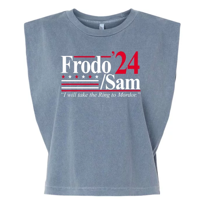 Frodo Sam 2024 I Will Take The Ring To Mordor Garment-Dyed Women's Muscle Tee