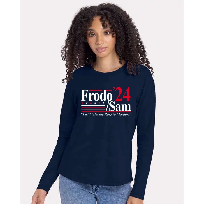 Frodo Sam 2024 I Will Take The Ring To Mordor Womens Cotton Relaxed Long Sleeve T-Shirt