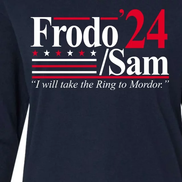 Frodo Sam 2024 I Will Take The Ring To Mordor Womens Cotton Relaxed Long Sleeve T-Shirt