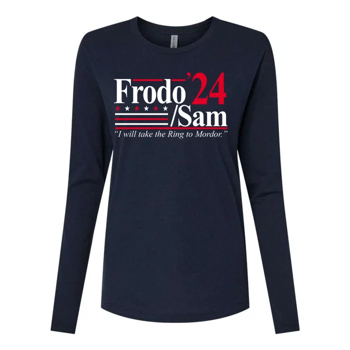 Frodo Sam 2024 I Will Take The Ring To Mordor Womens Cotton Relaxed Long Sleeve T-Shirt