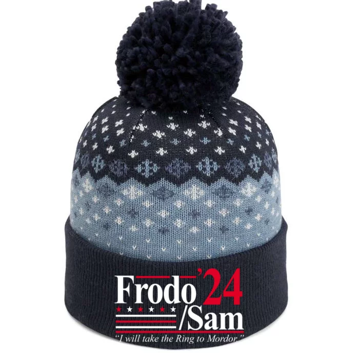 Frodo Sam 2024 I Will Take The Ring To Mordor The Baniff Cuffed Pom Beanie